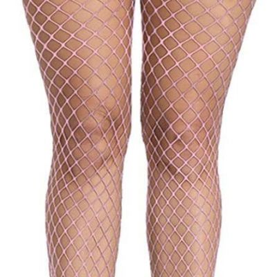 E-Laurels Womens High Waist Patterned Fishnet Tights Suspenders Pantyhose Thigh